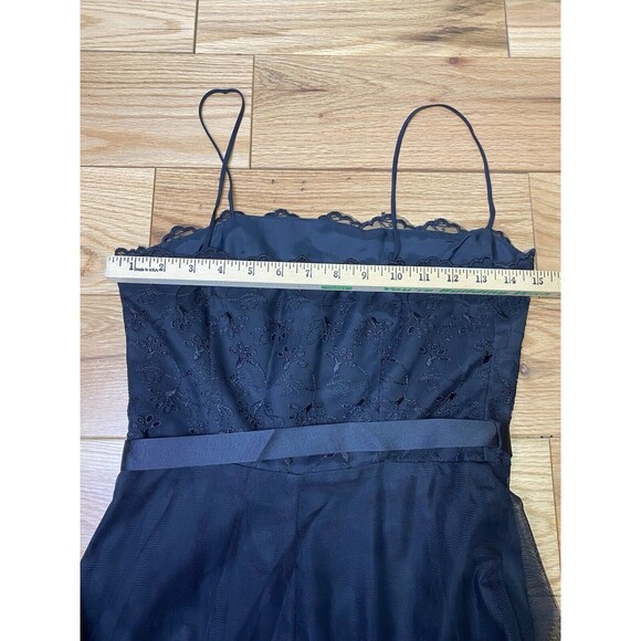 Laundry By Shelli Segal Black‎ Cocktail Dress With Ribbon. Size 4. New. - Picture 11 of 14